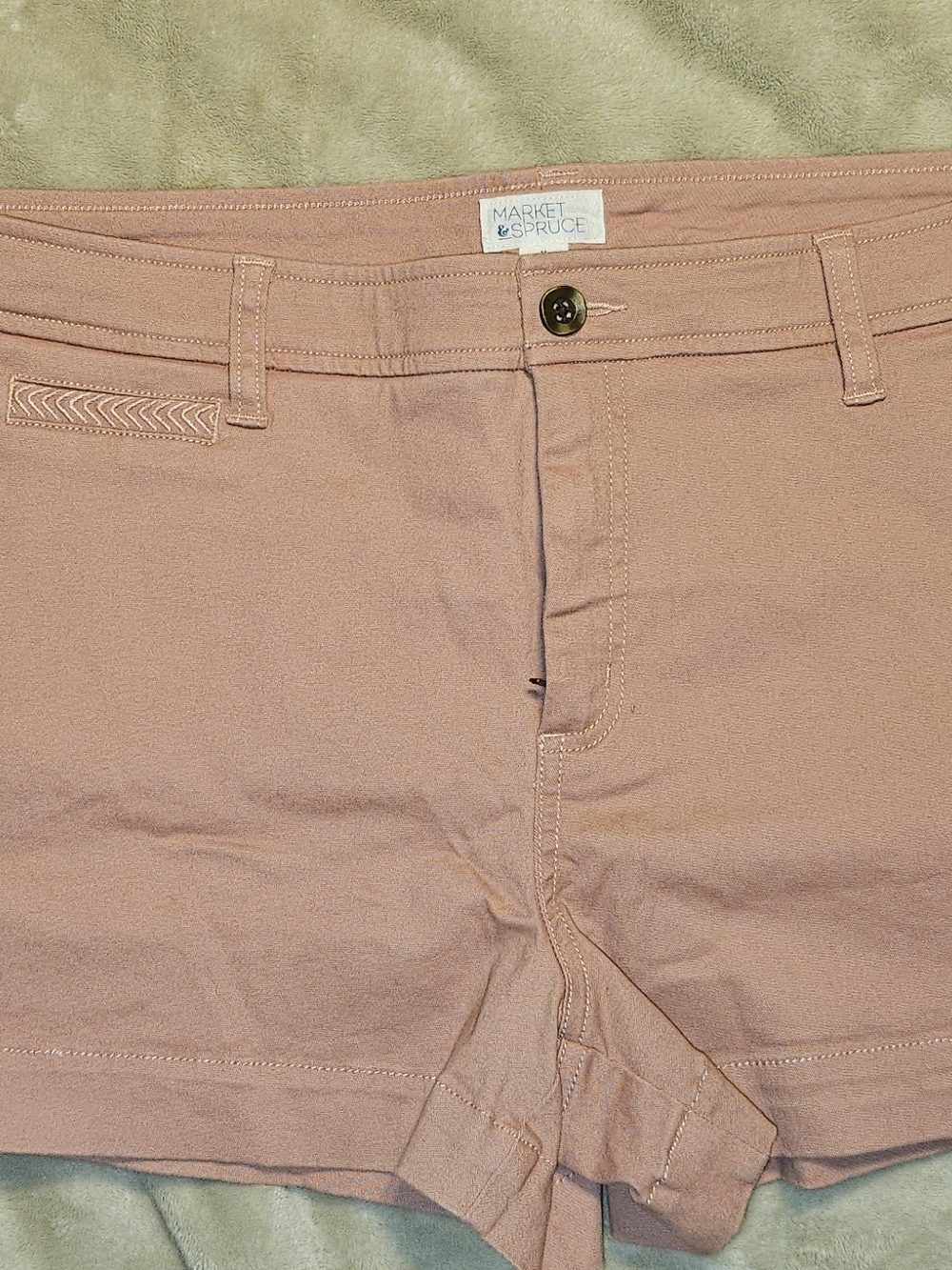 Market & Spruce Blush Peach Casual Shorts
